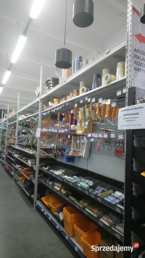 LIKWIDACJA SKLEPU wyprzedaż regałów koszy gablot Warszawa
