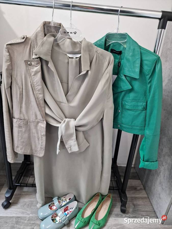 Sukienka Koszulowa Khaki Pistacja uni Xs S M L