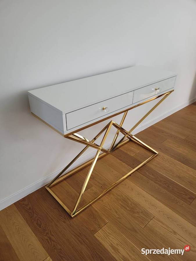 KONSOLA DIAMOND ZŁOTA PODSTAWA GLAMOUR AKANT Gierałtowiczki