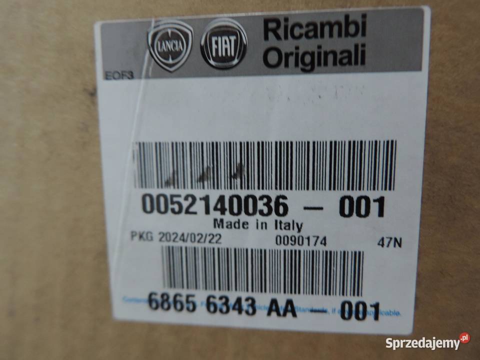 FIAT 500 LAMPA PRAWA PRZEDNIA EUROPA 00521400300