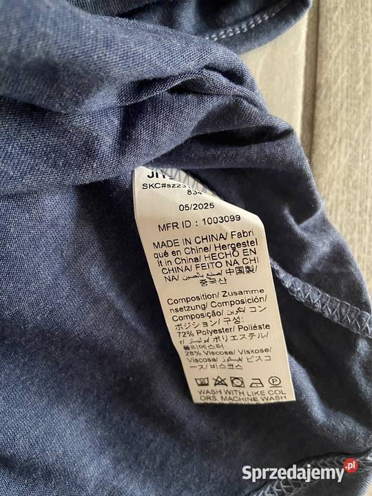 Koszulka luźna szeroka granatowa XL shein tshirt wielkopolskie sprzedam