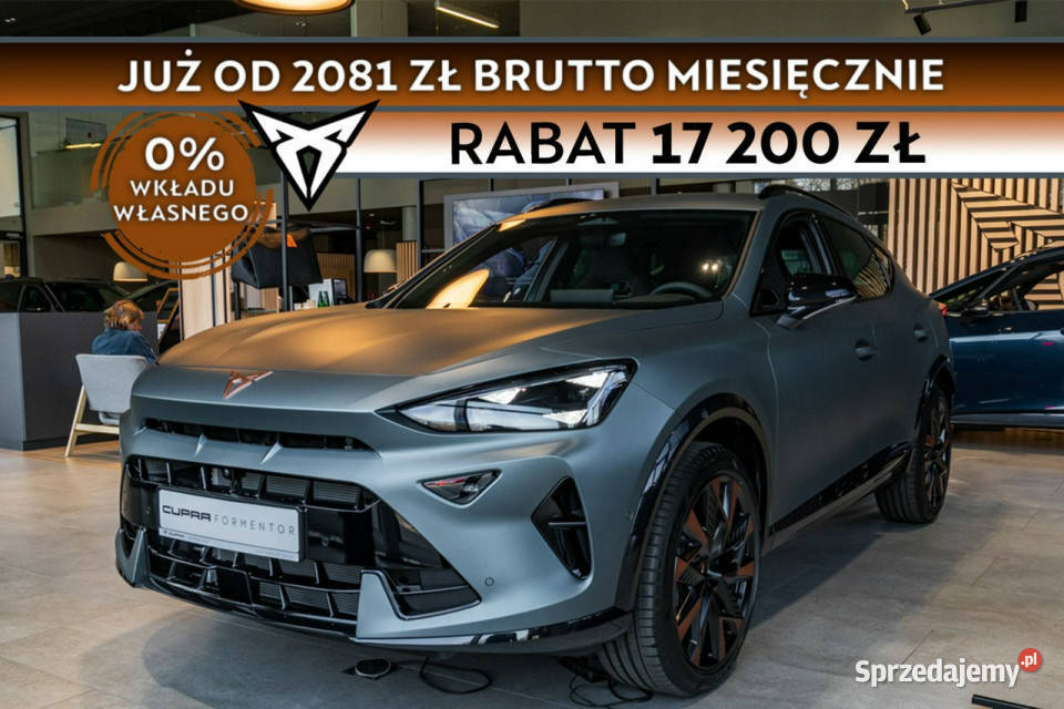 Cupra Formentor 15 eTSI 150 DSG Dostępny ręki relingi dachowe Łódź