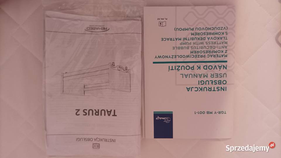 Łóżko rehabilitacyjne z materacem