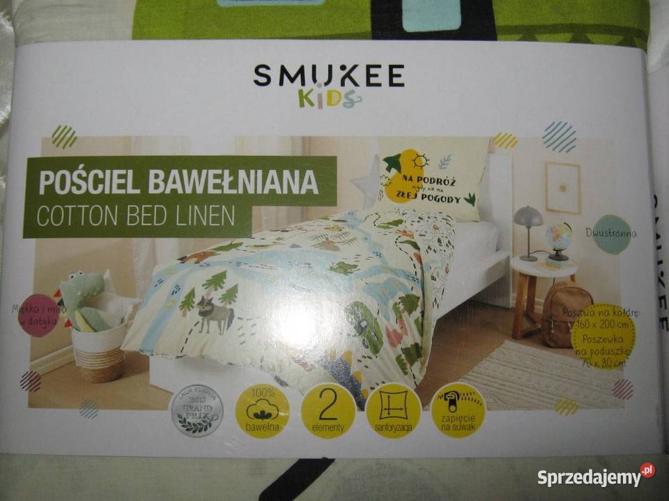 Pościel Bawełniana dzieci 3 sztuki Nowe Baranowo