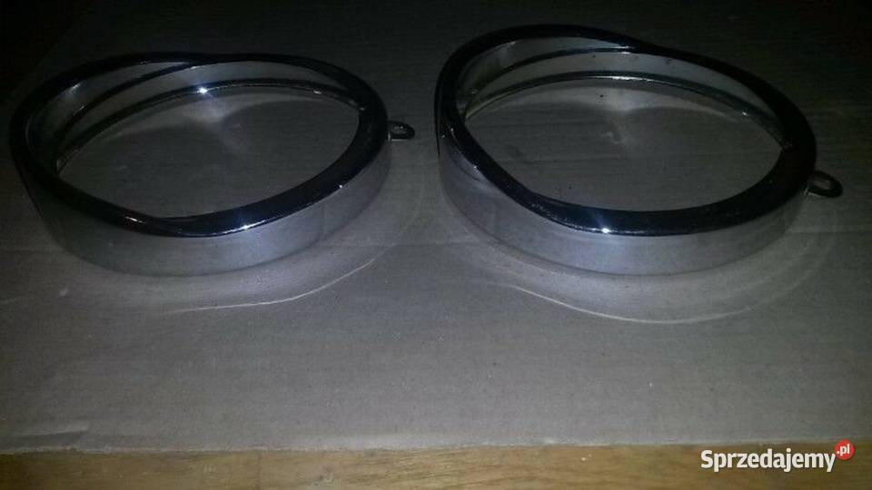 OPRAWKI DO LAMPy Z DASZKIEM NA PRZÓD CHROM METAL Poznań sprzedam