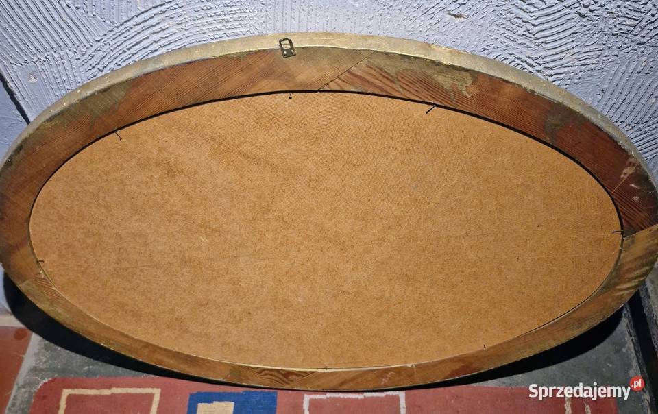 Obraz olejny F Guhlke 1948 bzy owalna rama 114 x