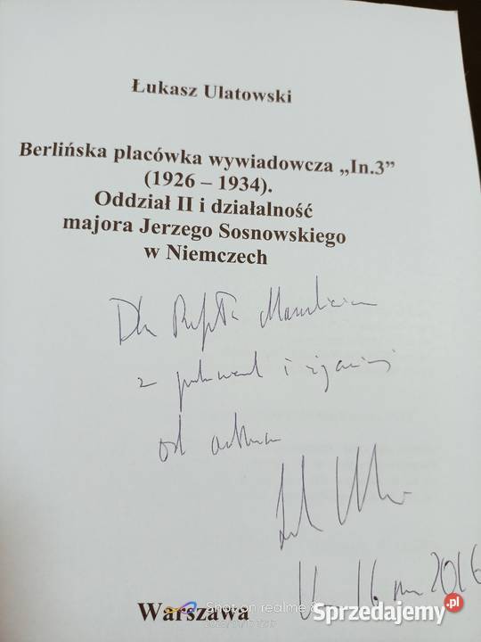 Ulanowski książki Berlińska placówka wywiadowczą