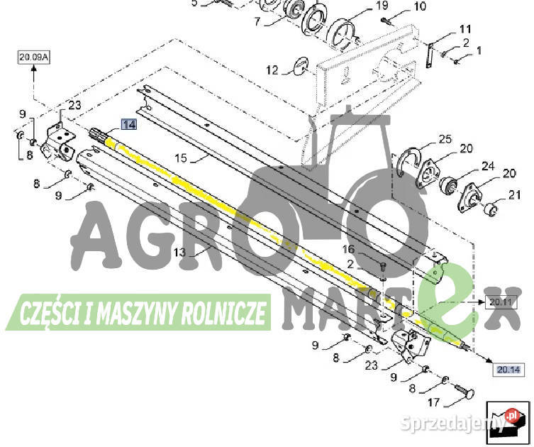 84460909 84444972 WAŁ POŚREDNI CNH