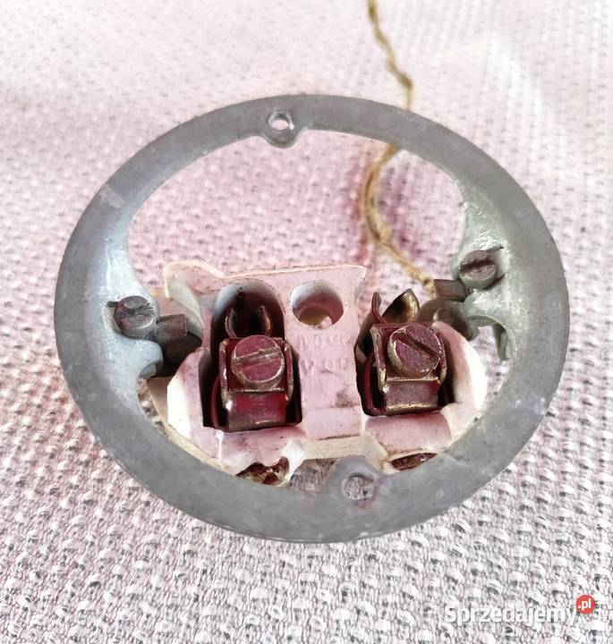 Gniazdo elektryczne bakielit z PRL vintage łódzkie Łódź sprzedam