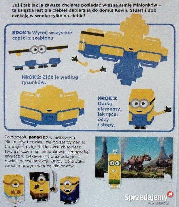 Minionki Książeczka zręcznościowa do składania Pozostałe Zamość