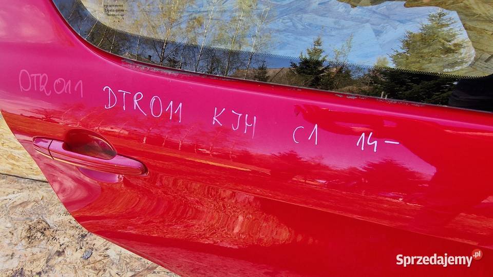 CITROEN C114 DRZWI TYŁ TYLNE PRAWE PRAWY KOD LAK Słowikowo