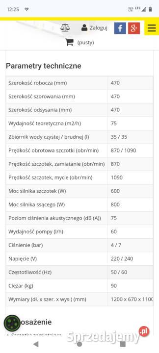 Szorowarka Karcher do schodów ruchomych wielkopolskie Lamki