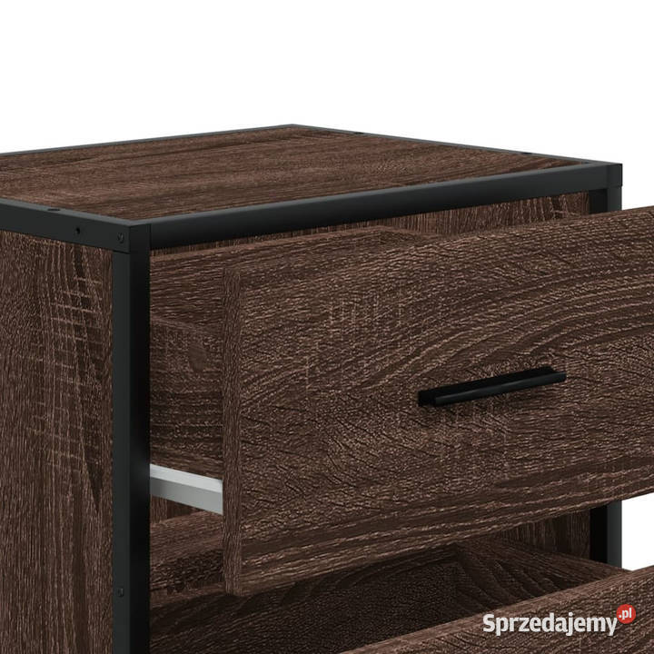 Szafki nocne 2 brązowy dąb 40x31x50 WM848683 Warszawa