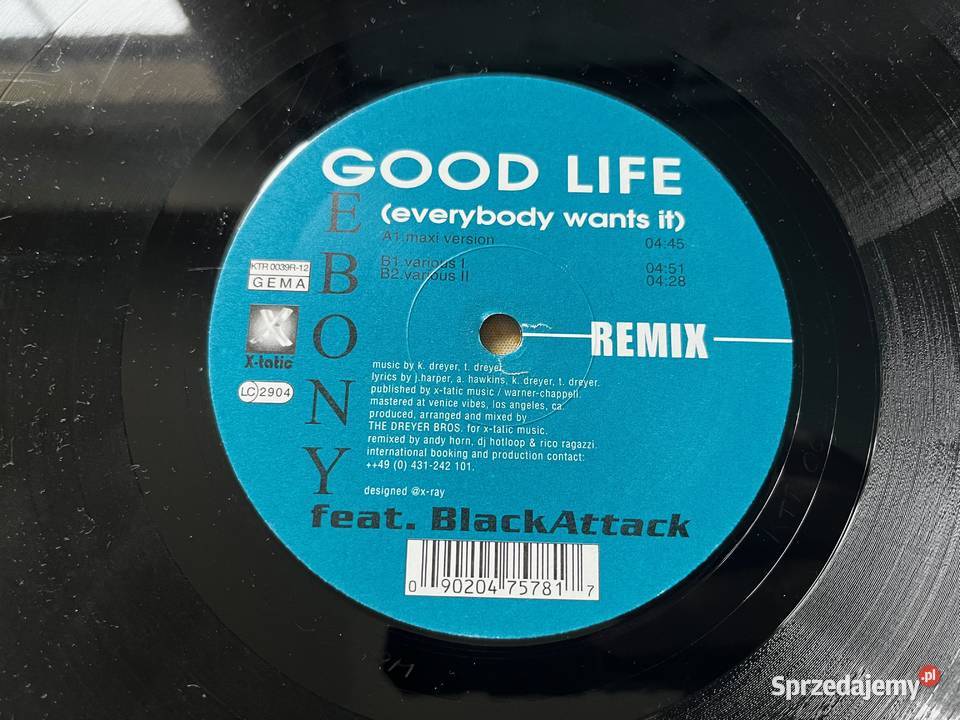 Ebony Feat Black Attack Good Life Everybody 1 płyta Błażejowice sprzedam