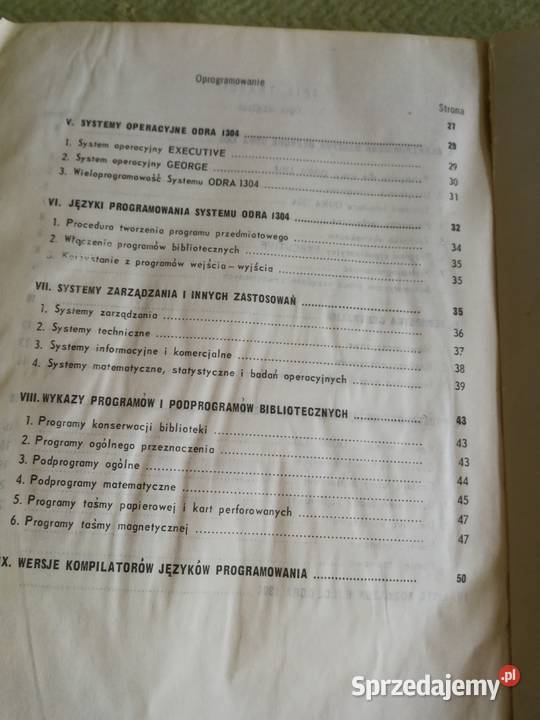Maszyna Cyfrowa ODRA 1304 Dokumentacja Szczecin