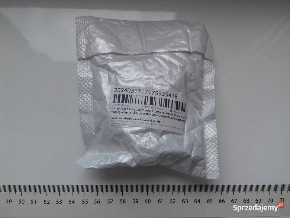 Ładowarka 3xUSB 230V różowa NOWA 5V 1A 5Wat kujawsko-pomorskie Bydgoszcz