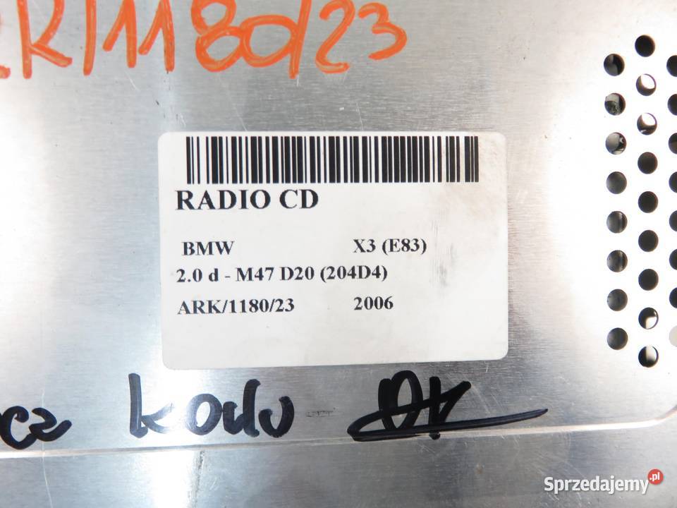 RADIO BMW X3 E83 9118823