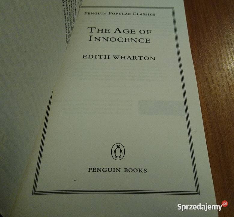 The age of innocence Edith Wharton Rok wydania 2002 Gdańsk