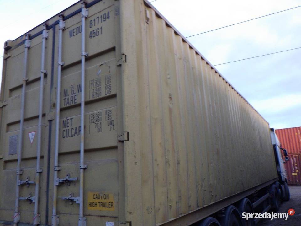 Kontener morski magazynowy budowlany 40 HC CARGO Magazynowanie Grudziądz sprzedam
