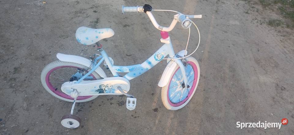 Rowerek dziewczynki z kulkami bocznymi dolnośląskie Złotoryja