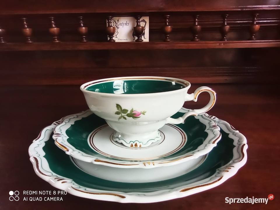 Filiżanka z talerzykiem deserowym Eisenberg Syg Porcelana i szkło Gdańsk