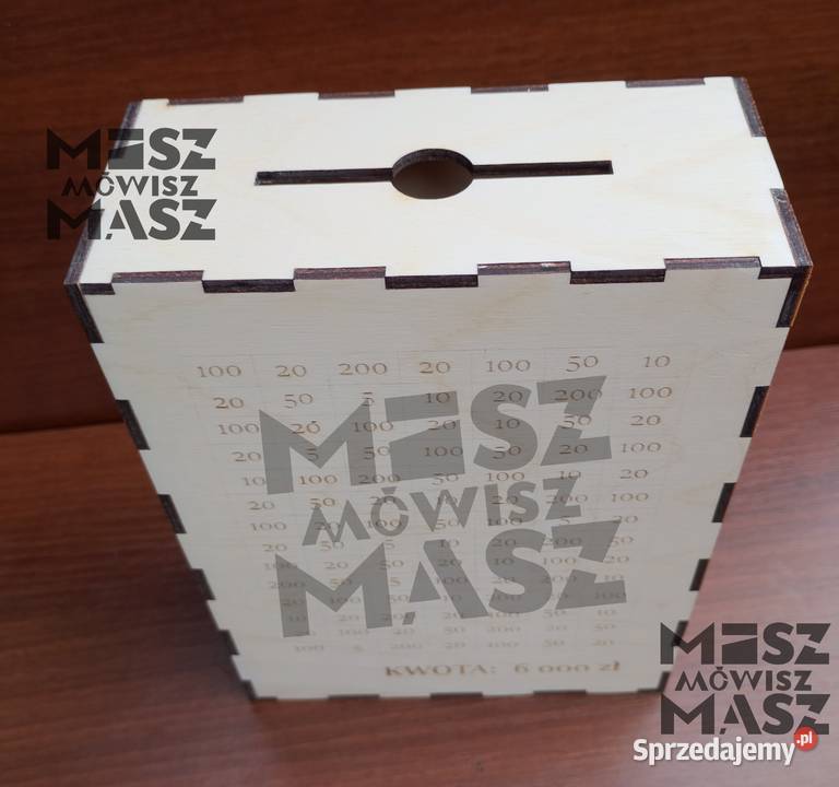 Skarbonka wykreślanka na dowolny cel i wybraną Racot