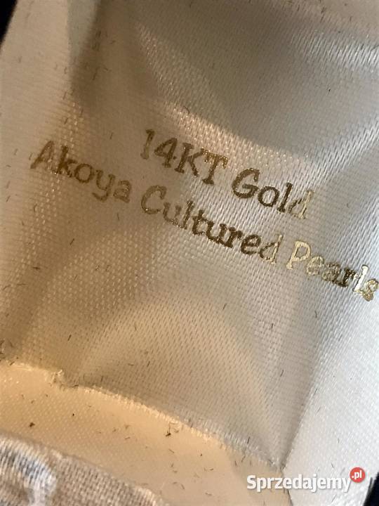 Eleganckie kolczyki z perłą zawieszka próba 585 Zestawy biżuterii