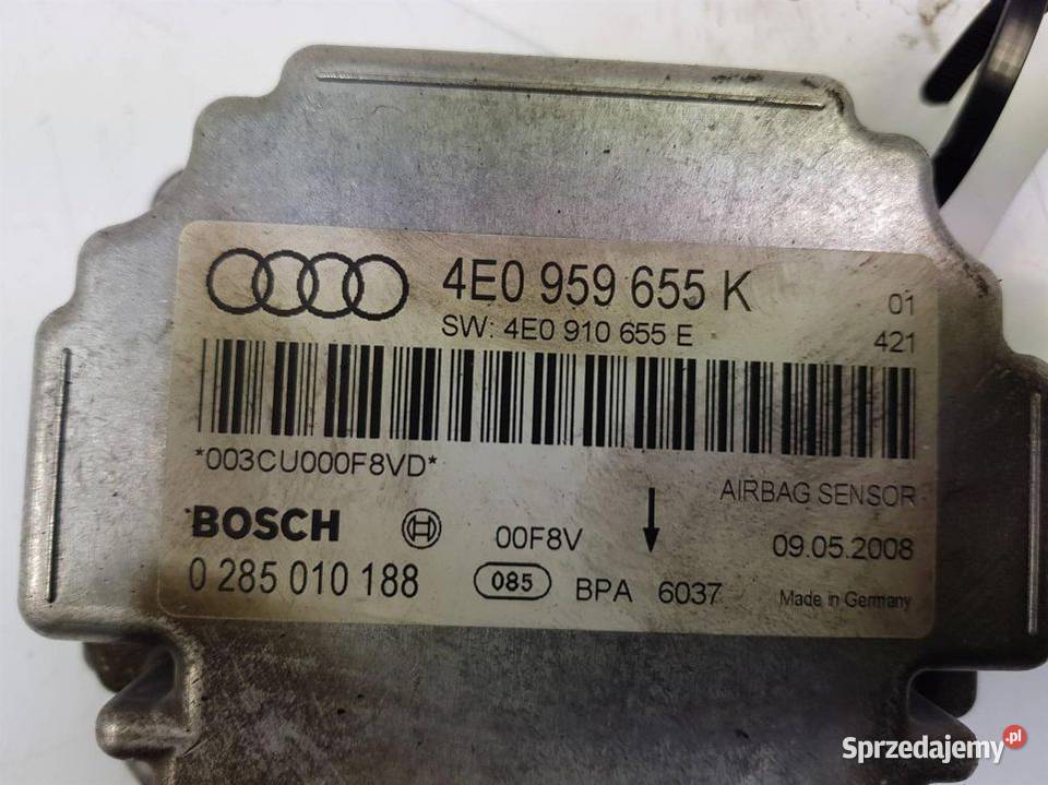AIRBAG SENSOR AUDI A8 D3 4E0959655K Lipno sprzedam