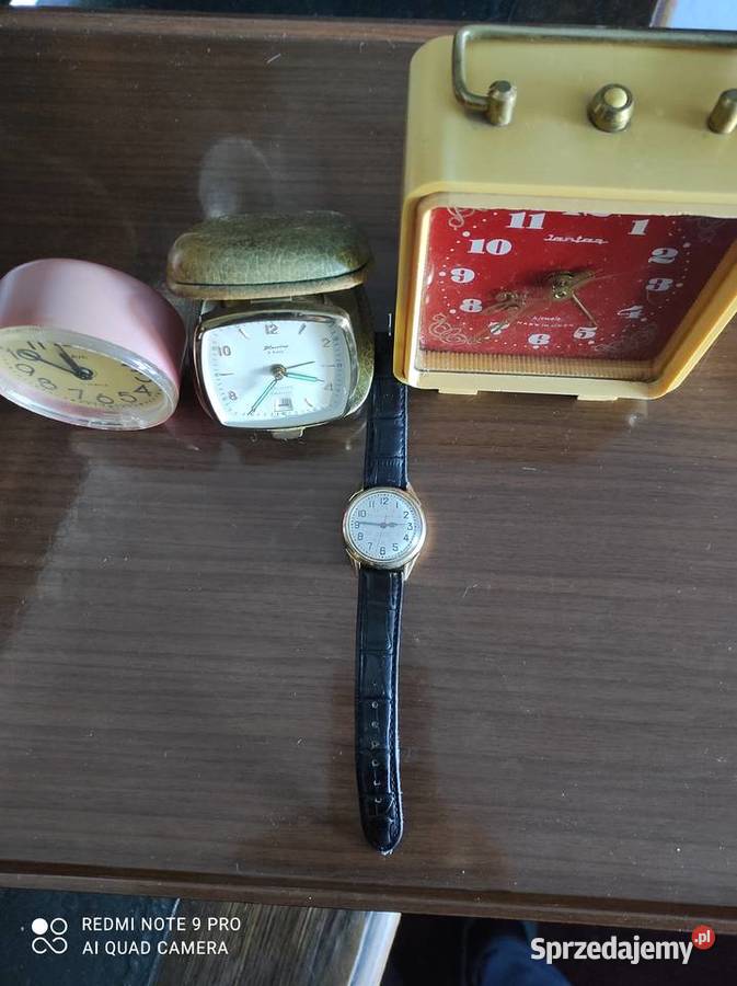 zegarek Bulova accutron pozłacany 3 budziki PRL Pozostałe