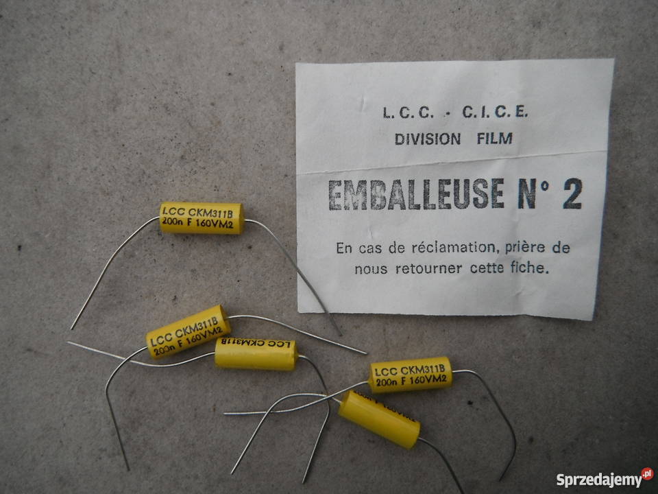 Kondensator CKM311B LCC 100nG 160V i 200nF 160V Chlewiska
