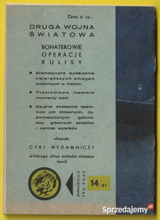 Żółty tygrys SAMOTNI W MROKU 1981