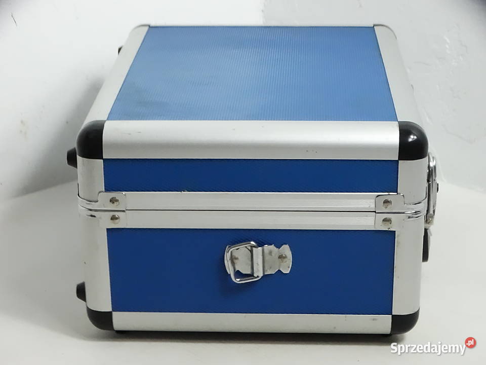 Aluminiowa walizka kuferek serwisowy Niebieska Biłgoraj
