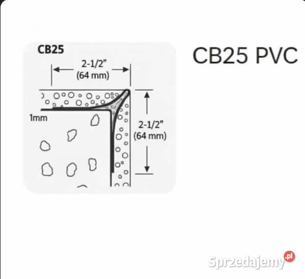 Narożnik tynkarski PCV CB25 Biłgoraj sprzedam