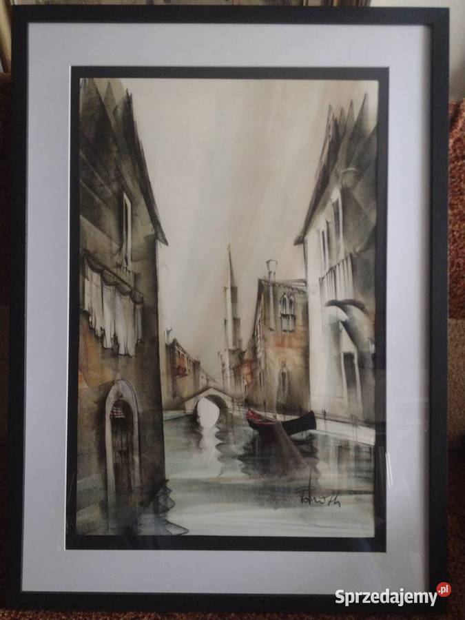 Rysunek na papierze WENECJA Toruń