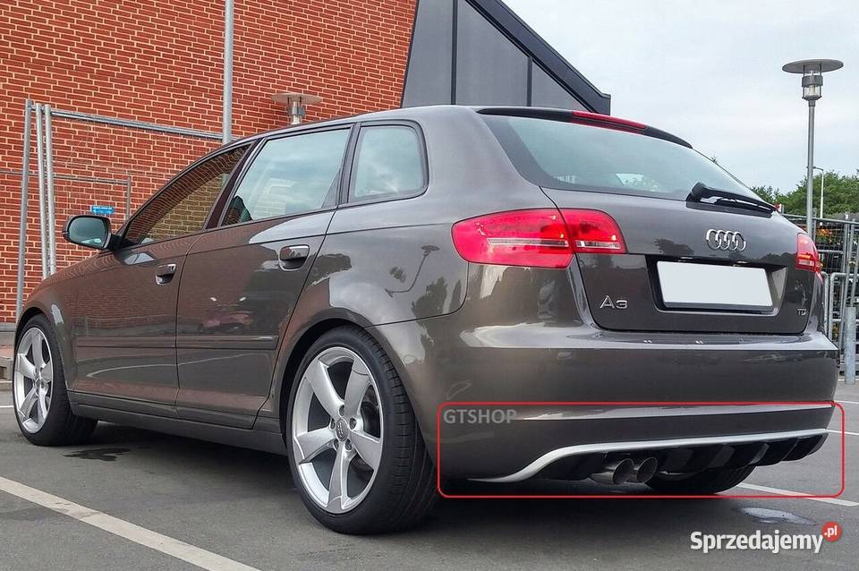 AUDI A3 8P DYFUZOR ZDERZAKA A3 RS3