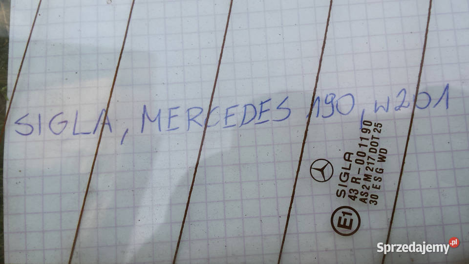 Szyba tylna Mercedes 190 w201 Wołomin sprzedam