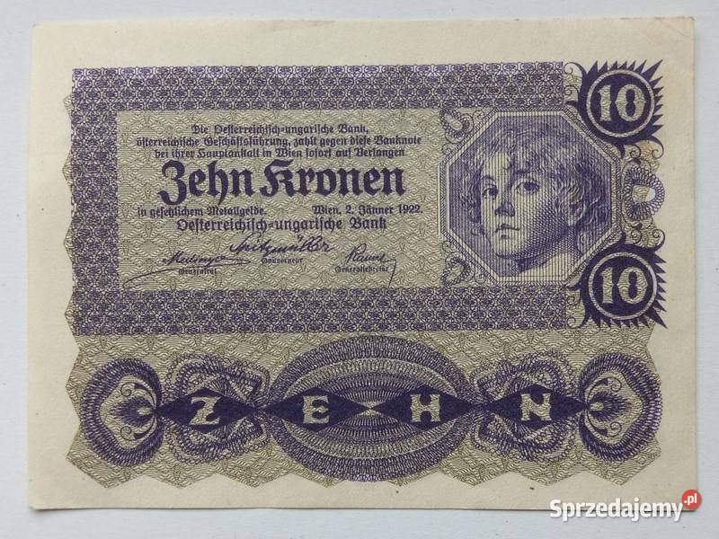 Kolekcjonerski banknot 10 koron AustroWegry Koszalin