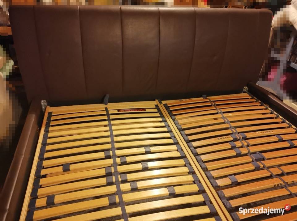 Łóżko dwuosobowe z ekoskóry 226x200 96cm Dzierżoniów