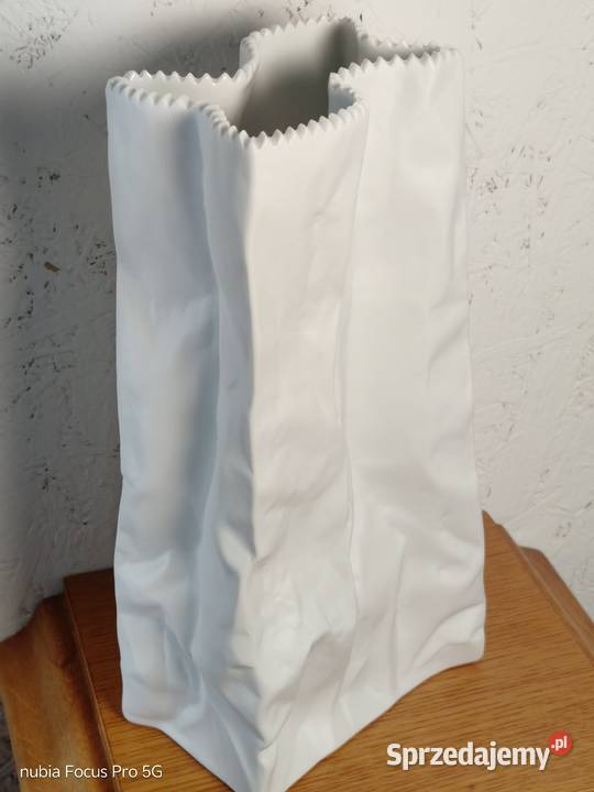 Wazon Rosenthal design papierowa torebka Paper