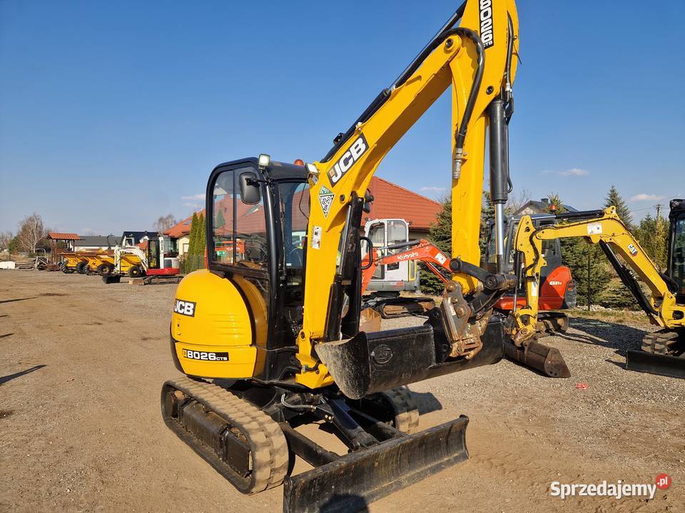 Minikoparka JCB 8026 CTS 2023r przebieg 460mtg lubelskie Ryżki