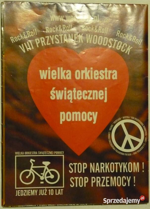 PLAKATY WOŚP PRZYSTANEK WOODSTOCK WYPRZEDAŻ