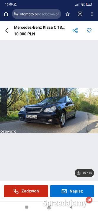 MercedesBenz klasa c LPGBENZYNA 180T kompr Wrocław sprzedam
