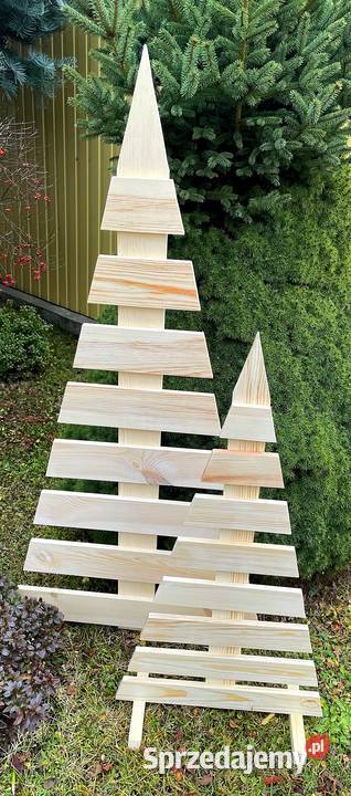 Świąteczna choinka drewniana choinka trókąt Radków