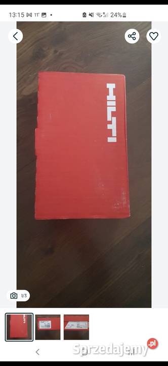 Hilti kotwa klinowa M20x170 oryginał paczka 5