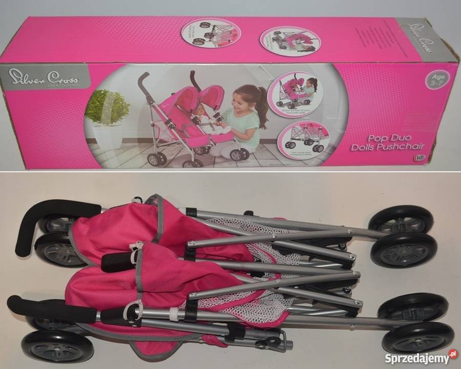 Wózek lalek Silver Cross bliźniaczy POP DUO Rewal