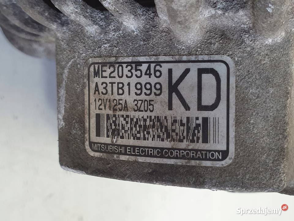 ALTERNATOR Mitsubishi Pajero III 32 DID A3TB1999 Układ elektryczny silnika Rudka sprzedam