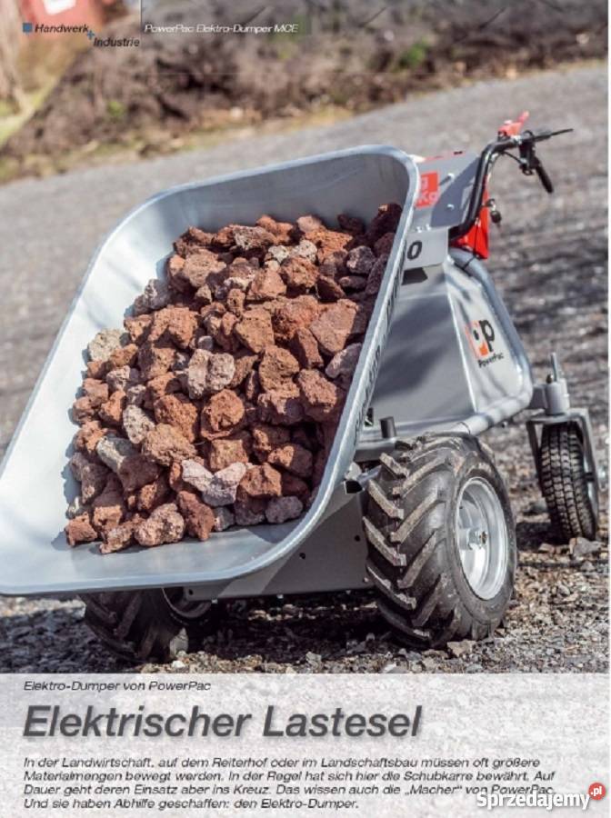 Wielofunkcyjna taczka z napędem elektrycznym z Pozostałe