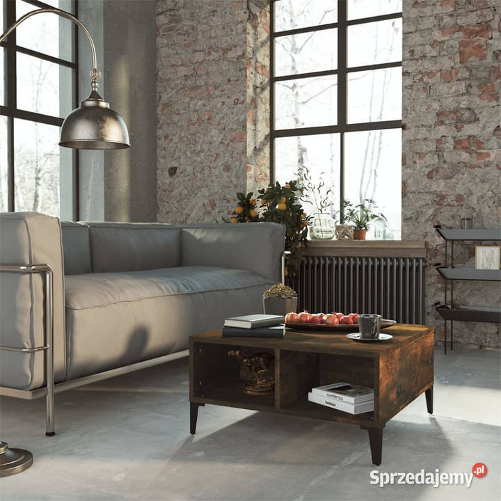 Stolik kawowy opalany dąb 60x60x30 materiał mazowieckie Warszawa
