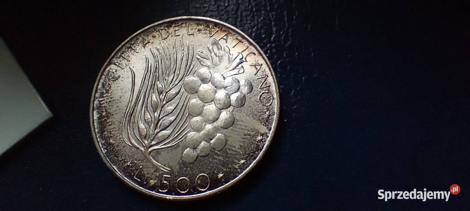 Stare monety 500 lir 1970 Watykan srebro Lesko