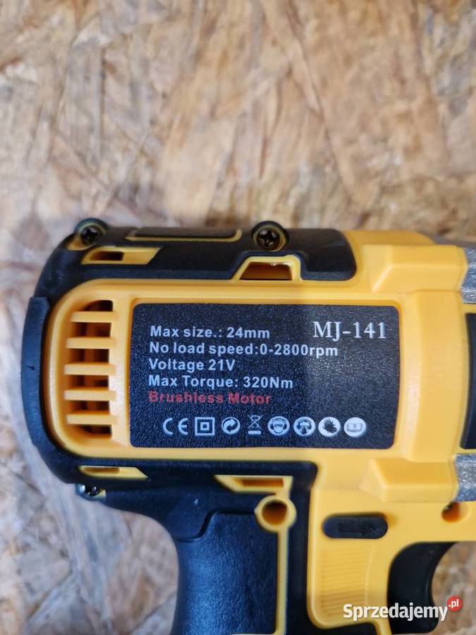 KLUCZ UDAROWY AKUMULATOROWY DO KÓŁ ZESTAW 2xAKU Dom i Ogród wielkopolskie Głogowa